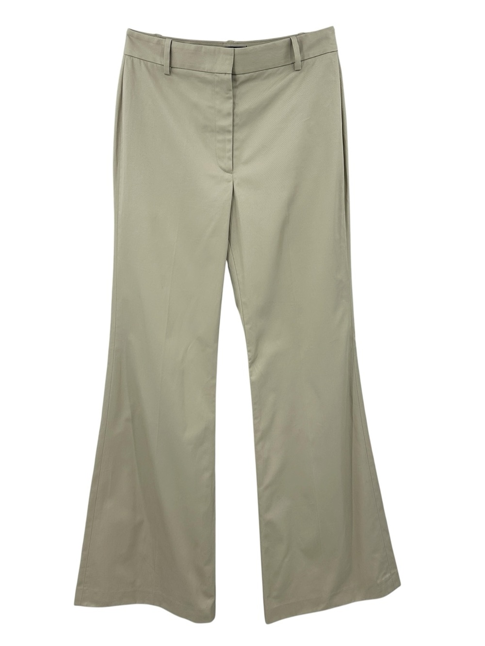 NILI LOTAN Pants Flare Leg Cotton Tan